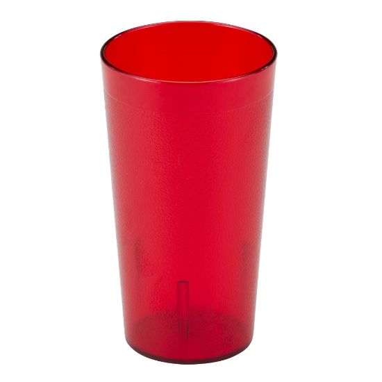 Picture of Cambro Colorware Styrene Tumblers, 16 Oz, Ruby Red, Pack Of 72 Tumblers