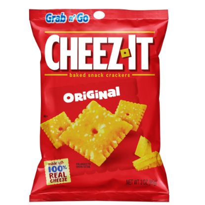 Picture of Cheez-It Baked Snack Crackers, Original Flavor, 3 Oz Bags, Box Of 6