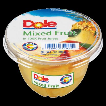 Picture of Dole Fruit Cups, Mixed Fruit, 7 Oz, Carton Of 12