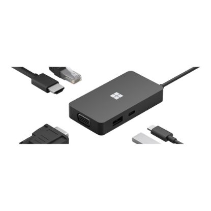 Picture of Microsoft USB-C Travel Hub - Docking station - USB-C - VGA, HDMI - 1GbE - demo