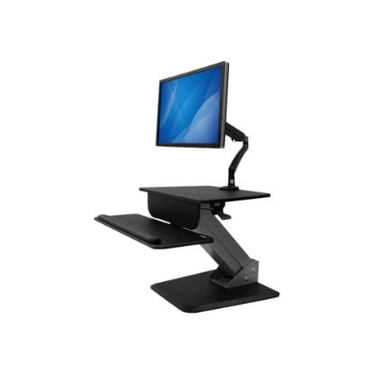 Picture of StarTech.com Sit-to-Stand Workstation with Full-Motion Articulating Monitor Arm - One-Touch Height Adjustment