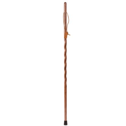 Picture of Brazos Walking Sticks Twisted Oak Wood Walking Stick, 58in, Red