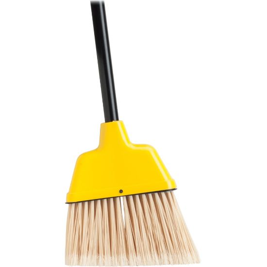 Picture of Genuine Joe High-Performance Angled Broom, 9in, Yellow