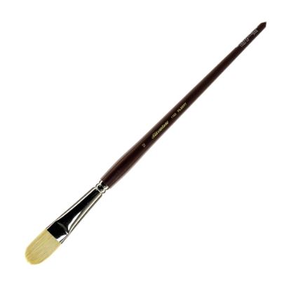 Picture of Silver Brush Silverstone Paint Brush, Series 1103, Size 12, Filbert Bristle, Hog Hair, Maroon