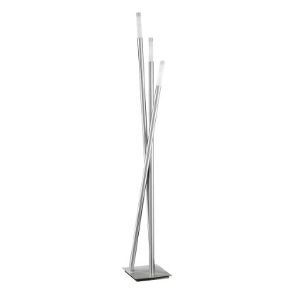 Picture of Lumisource Icicle Floor Lamp, 67inH, White Shade/Silver Base