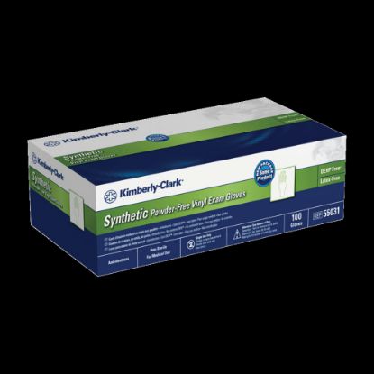 Picture of Kimberly-Clark Safeskin Powder-Free Exam Gloves, Large, Clear, Box Of 100