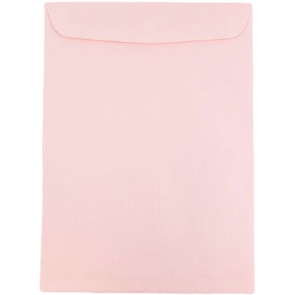 Picture of JAM Paper Open-End 6in x 9in Catalog Envelopes, Gummed Seal, Baby Pink, Pack Of 10