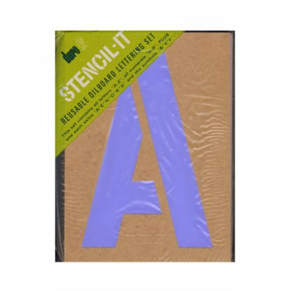 Picture of Duro Stencil-It Reusable Oil Board Stencil Set, Lettering, 12in x 8in