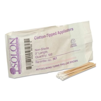 Picture of First Aid Only Cotton-Tipped Applicators Refill, 3in, Bag Of 100 Applicators