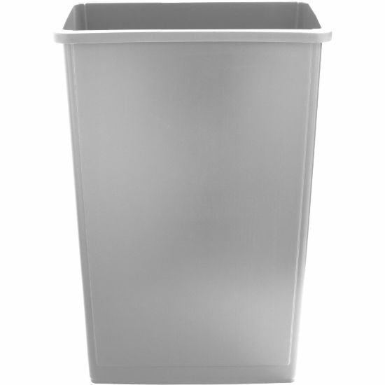 Picture of Rubbermaid Commercial Slim Jim 23-Gallon Container - 23 gal Capacity - Easy to Clean, Durable, Smooth, Contoured Edge, Vented - Gray - 1 Each