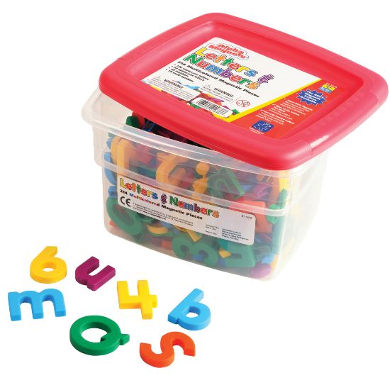 Picture of Educational Insights AlphaMagnets & MathMagnets, Assorted Colors, Pack Of 214