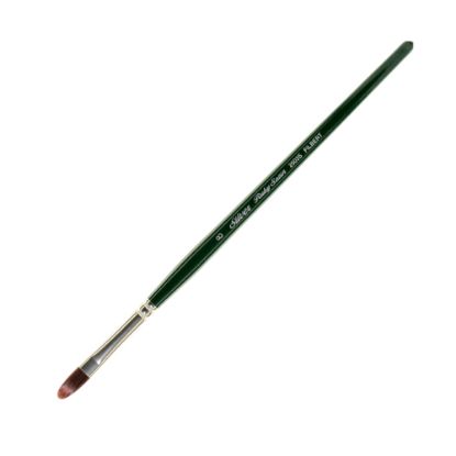 Picture of Silver Brush Ruby Satin Series Short-Handle Paint Brush 2503S, Size 8, Filbert, Synthetic, Multicolor