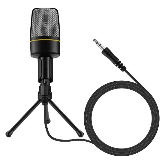 Picture of Volkano Stream Media Series Microphone, Black, VK-6505-BK