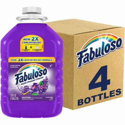 Picture of Fabuloso All-Purpose Cleaner - 128 fl oz (4 quart) - Lavender Scent - 4 / Carton - Rinse-free, Residue-free, Long Lasting - Purple