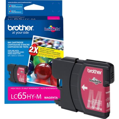 Picture of Brother LC65HYM Original Ink Cartridge - Inkjet - 750 Pages - Magenta - 1 Each