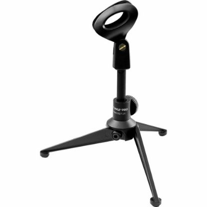 Picture of Pyle Pro Adjustable Desktop Tripod Microphone Stand, Black