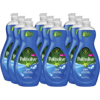 Picture of Palmolive Ultra Dish Soap Oxy Degreaser Concentrate, 20 Oz, Blue, Carton Of 9