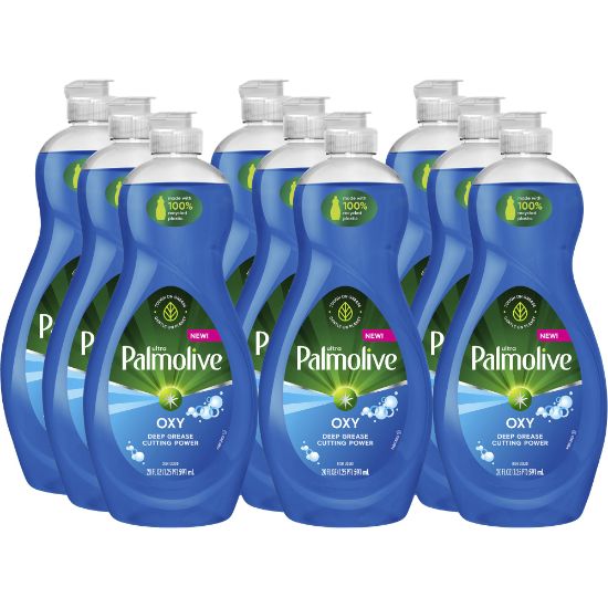 Picture of Palmolive Ultra Dish Soap Oxy Degreaser Concentrate, 20 Oz, Blue, Carton Of 9