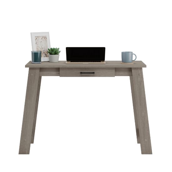 Picture of Sauder Beginnings 44inW Writing Desk Table, Silver Sycamore