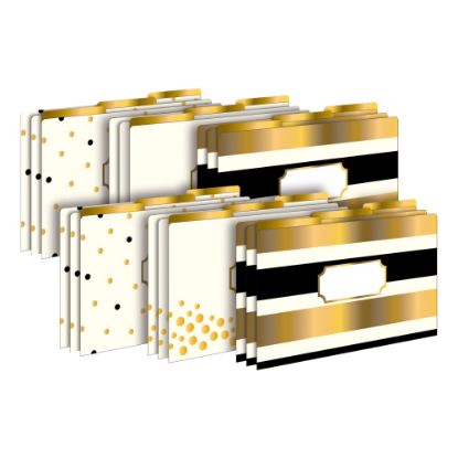 Picture of Barker Creek Tab File Folders, Legal Size, 24K Gold, Pack Of 18 Folders