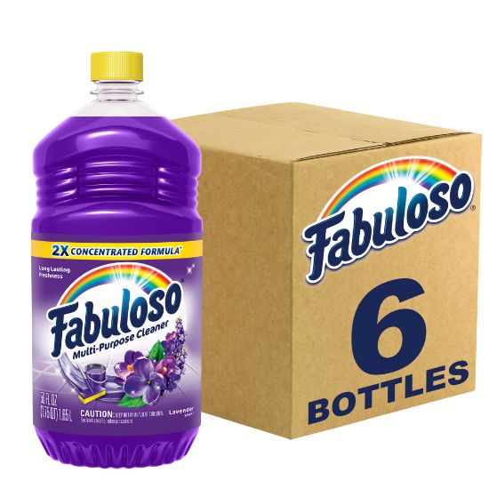 Picture of Fabuloso All Purpose Cleaner - Liquid - 56 fl oz (1.8 quart) - Lavender Scent - 6 / Carton - Purple