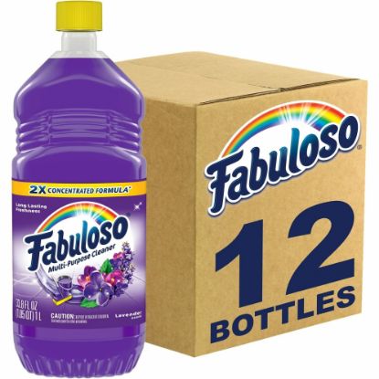 Picture of Fabuloso All-Purpose Cleaner - 33.8 fl oz (1.1 quart) - Lavender Scent - 12 / Carton - Rinse-free, Residue-free, Long Lasting - Lavender