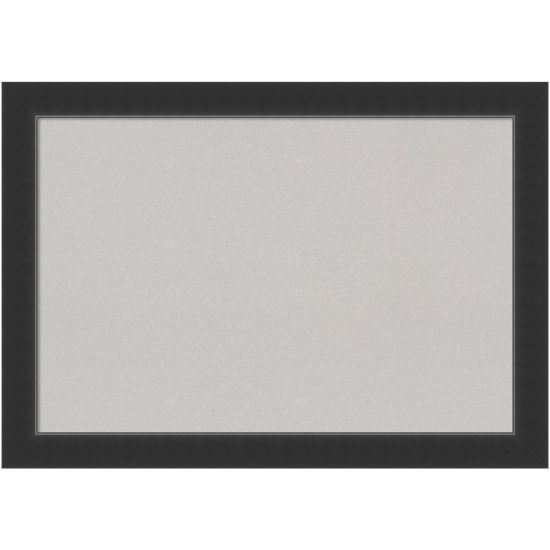 Picture of Amanti Art Cork Bulletin Board, 41in x 29in, Gray, Corvino Black Wood Frame