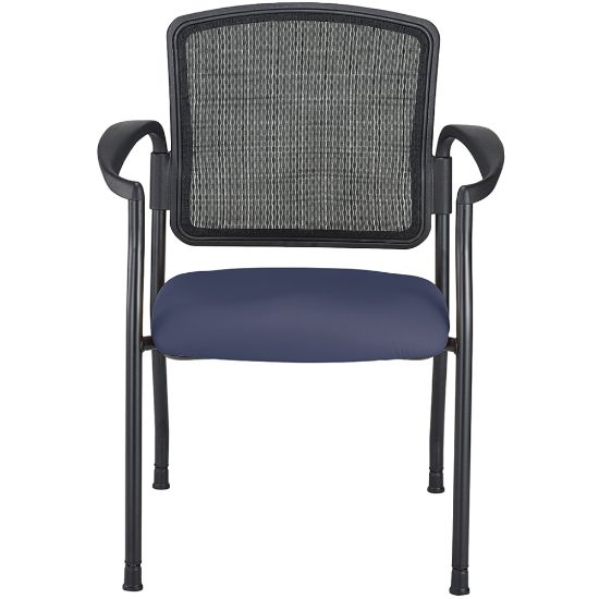 Picture of WorkPro Spectrum Series Mesh/Vinyl Stacking Guest Chair With Antimicrobial Protection, With Arms, Grape, Set Of 2 Chairs, BIFMA Compliant