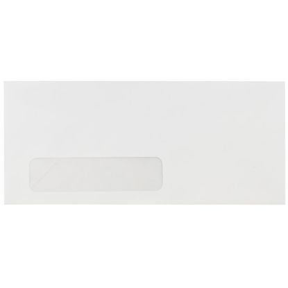 Picture of JAM Paper #10 Window Envelopes, 4-1/8 x 9-1/2, White, Pack Of 500 Envelopes