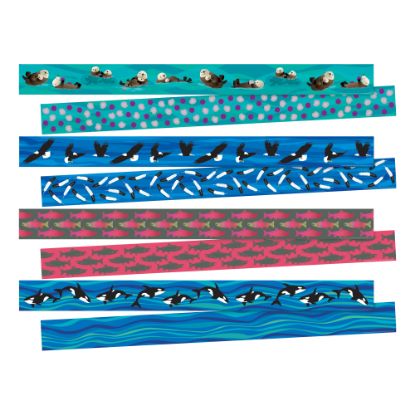 Picture of Barker Creek Sea & Sky Double-Sided 4-Design Trimmers, 2-1/4in x 36in, Multicolor, Set Of 52