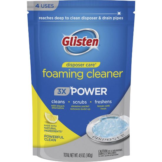 Picture of Glisten Disposer Care Foaming Cleaner - 4.9 fl oz (0.2 quart) - 4 / Pack - White, Blue