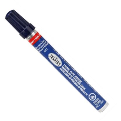 Picture of Testors Enamel Markers, 5-5/8in, Dark Blue, Pack Of 12 Markers