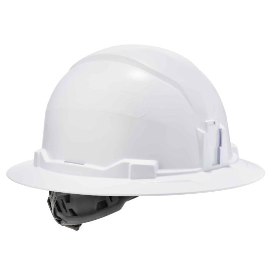 Picture of Ergodyne Skullerz 8971 Class E Full Brim Hard Hat With Ratchet Suspension, White