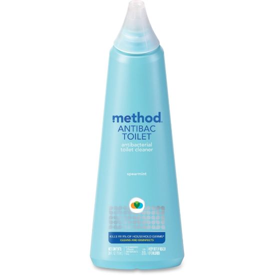 Picture of Method Antibacterial Toilet Cleaner - 24 fl oz (0.8 quart) - Spearmint Scent - 6 / Carton - Blue