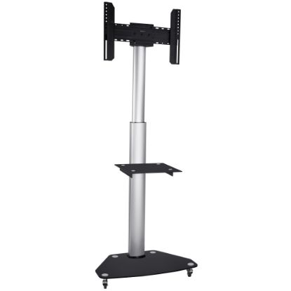 Picture of Mount-It! Mobile TV Stand For 37in - 70in Screens, 43-3/4inH x 23-1/4inW x 5-5/8inD, Black