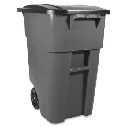 Picture of Rubbermaid Brute Big Wheel Container, 50 Gallons, Gray