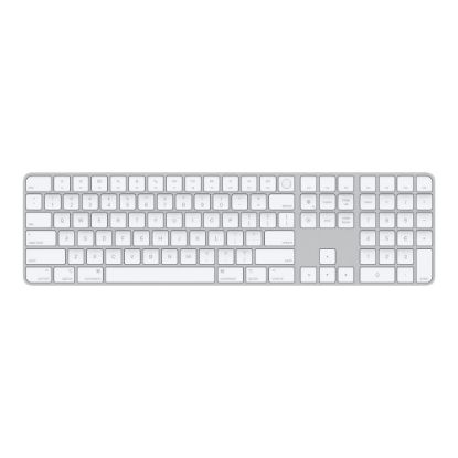 Picture of Apple Magic Keyboard - Wireless Connectivity - Bluetooth - Lightning Interface - English (US) - QWERTY Layout - MacBook Air, MacBook Pro, iMac, Mac mini - Mac - White, Silver