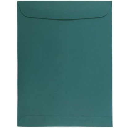 Picture of JAM Paper Open-End 9in x 12in Catalog Envelopes, Gummed Seal, Teal, Pack Of 10