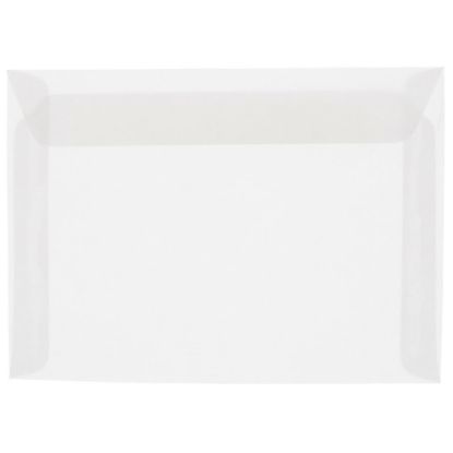 Picture of JAM Paper Open-End 10in x 13in Catalog Envelopes, Gummed Closure, Clear, Pack Of 10