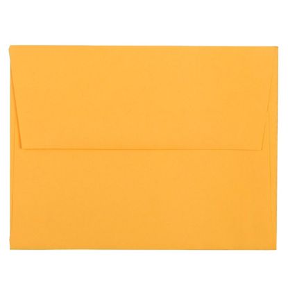 Picture of JAM Paper Booklet Invitation Envelopes, A2, Gummed Seal, Orange, Pack Of 25