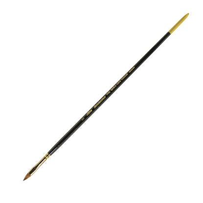 Picture of Silver Brush Renaissance Series Long-Handle Paint Brush 7110, Size 6, Cats Tongue, Sable, Multicolor