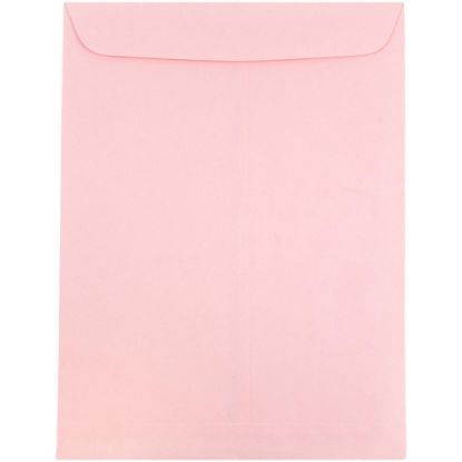 Picture of JAM Paper Open-End 10in x 13in Catalog Envelopes, Gummed Closure, Baby Pink, Pack Of 10