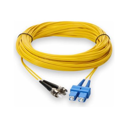 Picture of AddOn 30m SC to ST OS1 Yellow Patch Cable - Patch cable - SC/UPC single-mode (M) to ST/UPC single-mode (M) - 30 m - fiber optic - duplex - 9 / 125 micron - OS1 - halogen-free - yellow