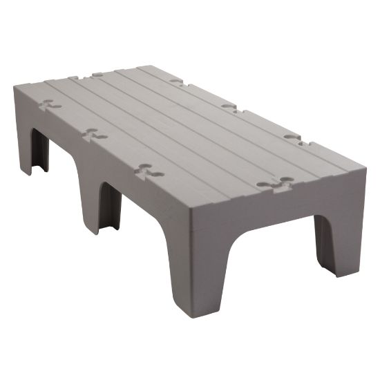 Picture of Cambro Solid Dunnage Rack, 12inH x 21inW x 48inD, Speckled Gray