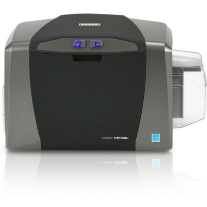 Picture of Fargo DTC1250e Single Sided Desktop Dye Sublimation/Thermal Transfer Printer - Color - Tabletop - Card Print - USB - 6 Second Mono - 16 Second Color - 300 dpi - 2.13in , 2.06in , 2.11in , 2.04in Width x 3.38in , 3.31in , 3.36in , 3.30in Length - For PC