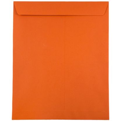 Picture of JAM Paper Open-End 10in x 13in Catalog Envelopes, Gummed Closure, 30% Recycled, Orange, Pack Of 10