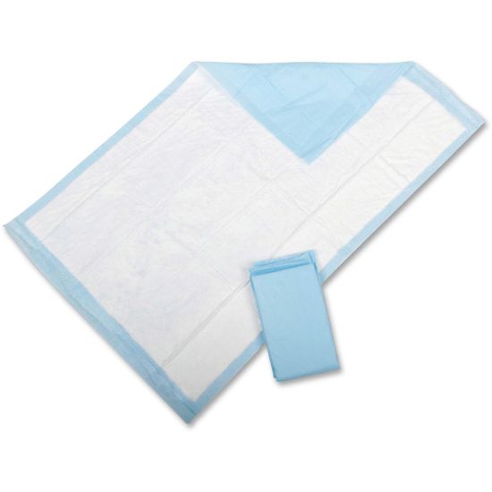 Picture of Protection Plus Disposable Underpads, 23in x 36in, Light Blue, Pack Of 25