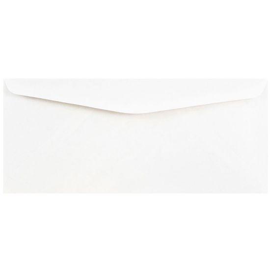 Picture of JAM PAPER #10 Business Commercial Envelopes, 4 1/8 x 9 1/2, White, Bulk 500/Box