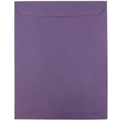 Picture of JAM Paper Open-End 10in x 13in Catalog Envelopes, Gummed Closure, Dark Purple, Pack Of 10