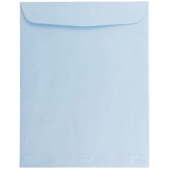 Picture of JAM Paper Open-End 10in x 13in Catalog Envelopes, Gummed Closure, Baby Blue, Pack Of 10